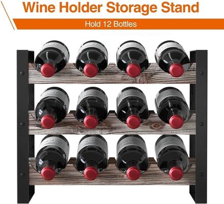 Λειτουργικό σχεδιασμό Πολυλειτουργικό ξύλινο ράφι κρασιού