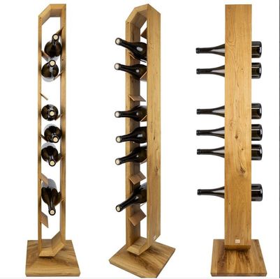 Προσαρμοσμένο ξύλινο ράφι κρασιού για οικιακή διακόσμηση