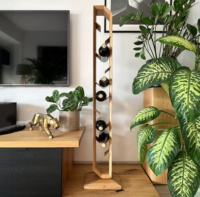 Προσαρμοσμένο ξύλινο ράφι κρασιού για οικιακή διακόσμηση