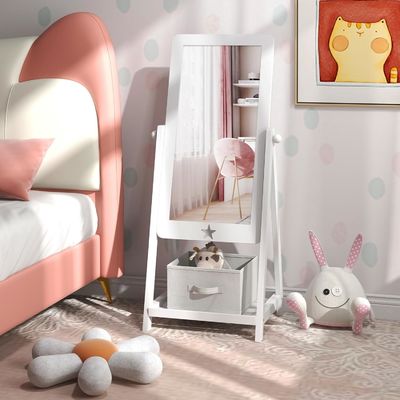 Ανεξάρτητος καθρέφτης πλήρους μήκους με 360 μοίρες περιστρεφόμενο ορθογώνιο σχέδιο