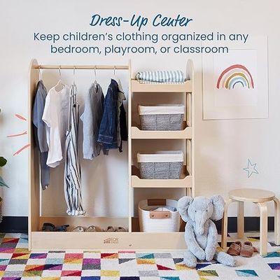 Σετ παιδιών Μοντεσσόρι ντουλάπα ρούχα και κοστούμια οργανωτής προσαρμοσμένο μέγεθος οργανωτής