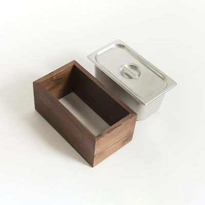 Τελευταίο ξύλινο χάλυβα πάτωμα απομονωμένο κάδο λιπασμάτων για την ανακύκλωση αποβλήτων τροφίμων