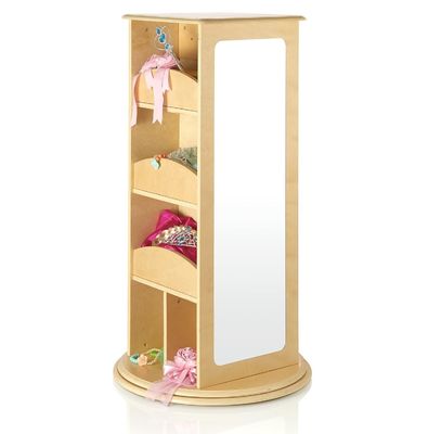 Παιδικά προσποιήσου ότι παίζεις περιστρεφόμενη αποθήκη με 2 καθρέφτες και γάντζους σε σύγχρονο σχεδιασμό