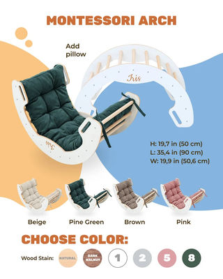 Ταχυδρομική συσκευασία Y Αθλητική αίθουσα Γυμναστήριο Climber Φυσικό ξύλο αναρριχητική αψίδα για παιδιά μάθηση παιχνίδι