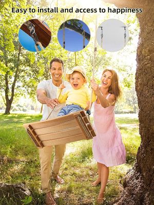 Προσαρμοσμένο λογότυπο Ακατάλληλο γυμναστήριο Swing Set για παιδιά Ενήλικες Παιδιά ξύλινο δέντρο Swing Seat