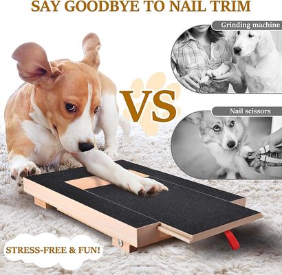 Ελαστικό ξύλινο σκυλί ξυριστικό με αφαιρούμενο κάλυμμα και κουτί για την περιποίηση νυχιών