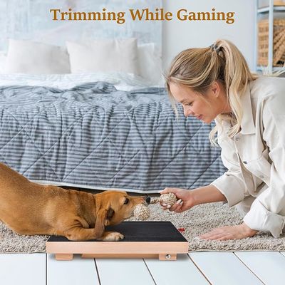 Ελαστικό ξύλινο σκυλί ξυριστικό με αφαιρούμενο κάλυμμα και κουτί για την περιποίηση νυχιών