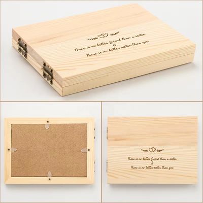 Χρώματα Μέθοδος εκτύπωσης Προσαρμοσμένο στερεό ξύλινο πλαίσιο φωτογραφίας για απλή οθόνη επιτραπέζιου επιπέδου