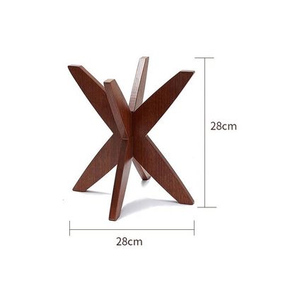 Προσαρμοσμένο ξύλο 3 βαθμίδες Κέικ Φρούτα Εμφάνιση Σταθμός με μεταλλικό πλαίσιο Προσθέστε μια πινελιά κομψότητας