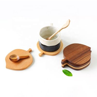 Ακανόνιστος Περιβαλλοντικά φιλικός Αδιάβροχος Καφέ Κούπα Coaster Αειφόρος Beech ξύλινο Cup Mat