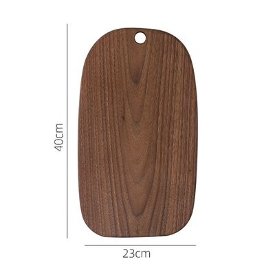 Δικαιούμενο Custom Size Black Walnut ξύλινο πίνακα ψωμιού για φρούτα και σερβίρισμα 40x23cm