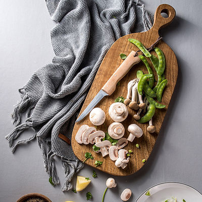 Δικαιούμενο Custom Size Black Walnut ξύλινο πίνακα ψωμιού για φρούτα και σερβίρισμα 40x23cm