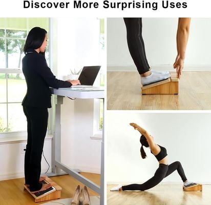 Εργονομικό ξύλινο σκαμνί για υποστήριξη της στάσης κάτω από το γραφείο σε καρέκλες στο σπίτι και στο γραφείο