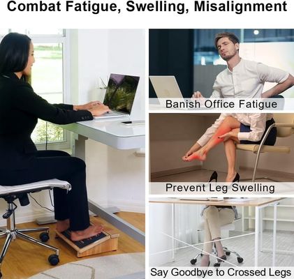 Εργονομικό ξύλινο σκαμνί για υποστήριξη της στάσης κάτω από το γραφείο σε καρέκλες στο σπίτι και στο γραφείο