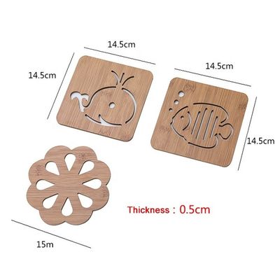 Δημιουργικό μπαμπού πλατ-ματ για προσαρμοσμένα βαμμένα ξύλινα χρώματα