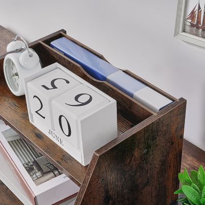 Ρυθμίσιμα ράφια ξύλινο οργανωτή αρχείων ράφι για εξοικονόμηση χώρου και οργάνωση