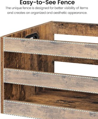 Σπιτικό οργανωτής αποθήκευσης δίσκων βινυλίου με αποθήκευση αρχείων από παλαιό ξύλο