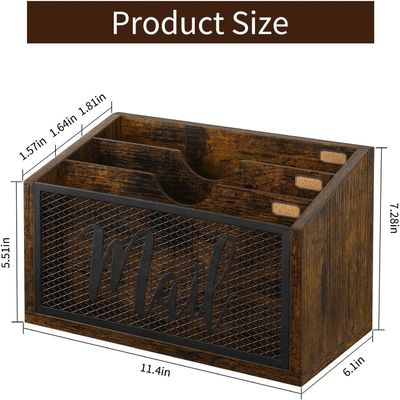 Διπλό Επίπεδο MDF Mail Organizer για Γραφείο Γραφείο Προσαρμοσμένη λύση επιφάνειας εργασίας και τοίχου