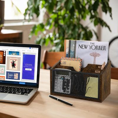 Διπλό Επίπεδο MDF Mail Organizer για Γραφείο Γραφείο Προσαρμοσμένη λύση επιφάνειας εργασίας και τοίχου