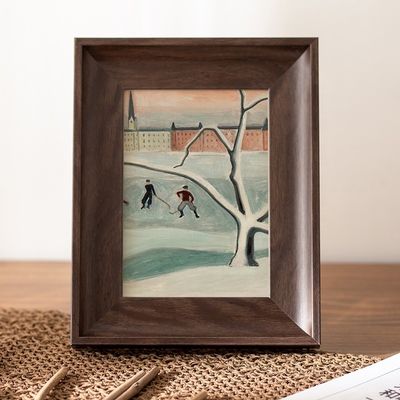 Φωτογραφικό πλαίσιο από στερεό ξύλο για τοίχο Φωτογραφία εκτύπωσης Φωτογραφικό πλαίσιο σε προσαρμοσμένο χρώμα