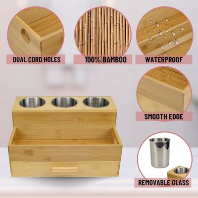 Μεγιστοποιήστε το χώρο του πάγκου σας με αυτό το οργανωτή προϊόντων για το στυλ μαλλιών από ακρυλικό για το μπάνιο