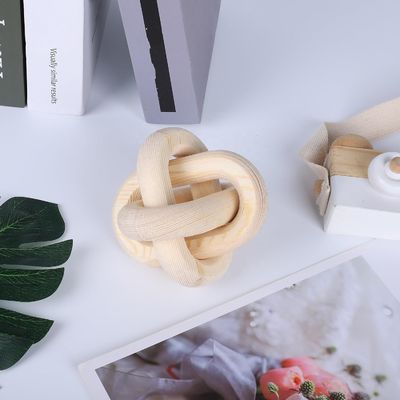 Σύγχρονο στυλ Custom Natural Wood Chain Link Διακοσμητική Αλυσίδα Διακόσμησης τοίχου για τσάι / καφέ / γλυκά