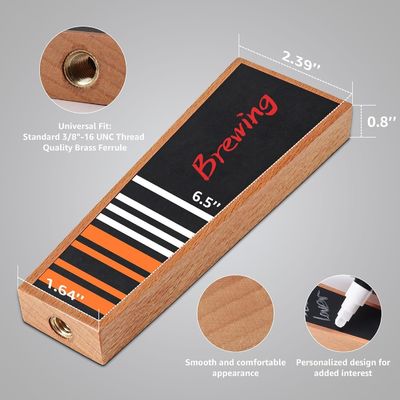 Προσαρμόσιμες χειρολαβές βρύσης μπύρας για μπαρ και εστιατόρια Συμπεριλαμβάνεται το λογότυπο