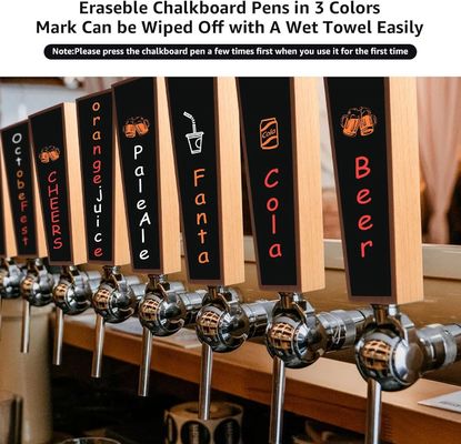 Προσαρμόσιμες χειρολαβές βρύσης μπύρας για μπαρ και εστιατόρια Συμπεριλαμβάνεται το λογότυπο