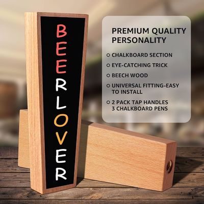 Προσαρμόσιμες χειρολαβές βρύσης μπύρας για μπαρ και εστιατόρια Συμπεριλαμβάνεται το λογότυπο