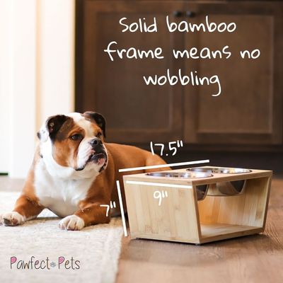 Μεσαίο σκυλί ανυψωμένο μπολ στέκεται 7 ανυψωμένα μπολ τροφοδότης κατοικίδιων ζώων με τέσσερα μπολ από ανοξείδωτο χάλυβα