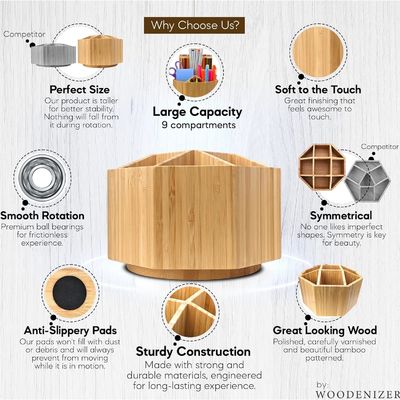 Δείγμα Δωρεάν Τροφοδοσία Τέχνης Οργανωτής Κρατητής Πένας Μπαμπού Οργανωτής Γραφείου για Παιδιά