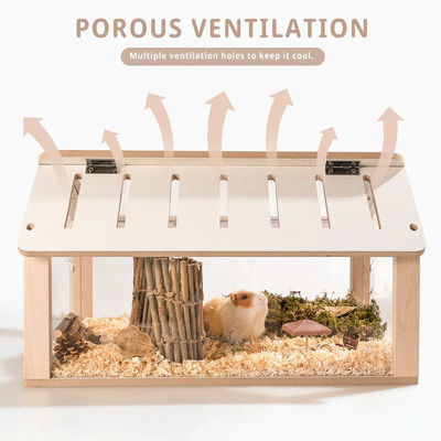 Κουτί ρολογιών Προσαρμοσμένο κρυψώνα για χάμστερ Γεωργικά έπιπλα για κατοικίδια ξύλο Ανεξάρτητο σχέδιο για μικρά κατοικίδια