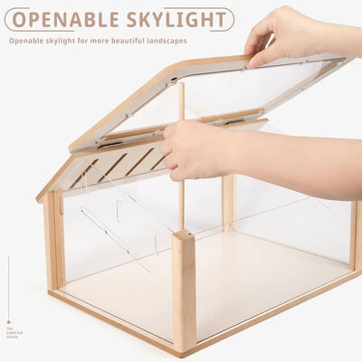 Κουτί ρολογιών Προσαρμοσμένο κρυψώνα για χάμστερ Γεωργικά έπιπλα για κατοικίδια ξύλο Ανεξάρτητο σχέδιο για μικρά κατοικίδια