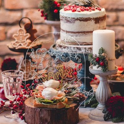 Όπως το επιθυμείτε Ακρυλικό Πίνακα Πάρτικα Γάμου Σήμα Γάμου με ξύλινο στέλεχος Προσαρμοσμένο