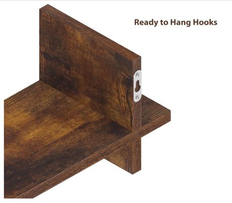 Χρησιμοποιήστε αποτελεσματικά το χώρο με το 202408 Σετ 3 ξύλινα πλωτά ράφια τοιχοειδείς ράφια