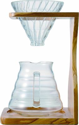 Σπατάλη καφέ από ξύλο ελιάς που εξοικονομεί χώρο και λειτουργεί