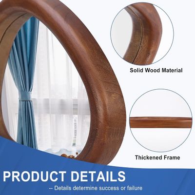 Στυλ ρουστίκ σχεδιασμού Ασύμμετρο καθρέφτη σετ 2 για τοίχο στο ξενοδοχείο