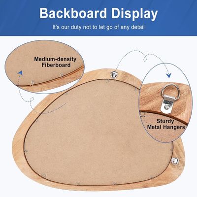 Στυλ ρουστίκ σχεδιασμού Ασύμμετρο καθρέφτη σετ 2 για τοίχο στο ξενοδοχείο