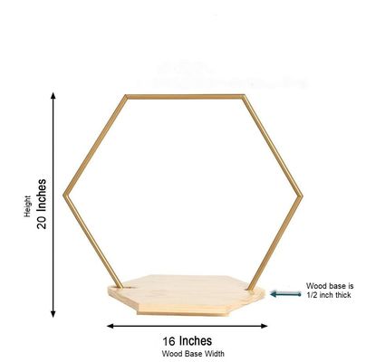 Προσαρμοσμένο εξαγωνικό ξύλινο πάγκο με μεταλλικό πλαίσιο Μπαμπού και καρύδι με έκπτωση