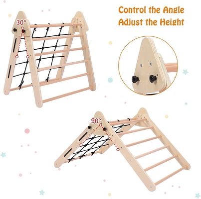 Παιδιά Παιδιά Indoor Gym Παιχνίδια ξύλινα Παιχνίδια αναρρίχησης Τρίγωνο Πλαστική Αναρρίχηση Γλιστρική