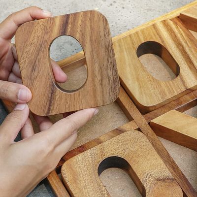 Ξύλινο XOXO Tic Tac Toe Παιχνίδι επιφάνειας Ιδανικό για εξωτερική διακόσμηση και ψυχαγωγία ανδρών