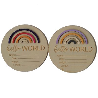 Δημιουργήστε ένα αξέχαστο βρεφονηπιακό με αυτές τις ξύλινες 3D κάρτες του ουράνιου τόξου από την Ευρώπη