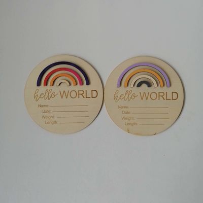 Δημιουργήστε ένα αξέχαστο βρεφονηπιακό με αυτές τις ξύλινες 3D κάρτες του ουράνιου τόξου από την Ευρώπη