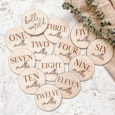 Κάρτες μηνιαίου ορόσημου για μωρά 13 κομμάτια για νεογέννητα