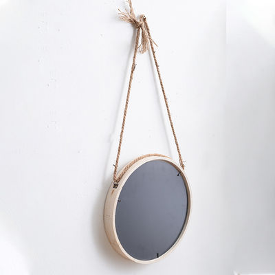 30x30cm Προσαρμοσμένο λογότυπο Αποδεκτό σκανδιναβικό στυλ Στρογγυλός κρεμασμένος καθρέφτης για διακόσμηση σπιτιού