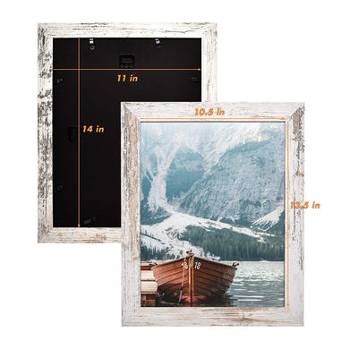 Shabby Chic ξύλινα σύνολα φωτογραφικού πλαισίου με προσαρμοσμένη ρουστική διακόσμηση τοίχου