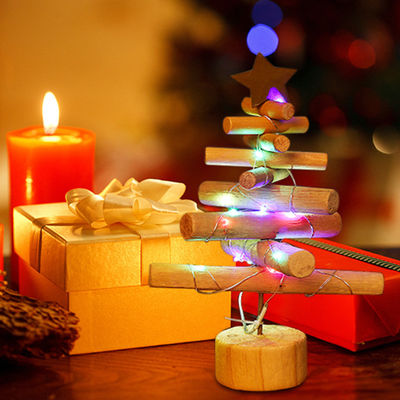 Τυποποίηση Custom Τεχνητά Χριστουγεννιάτικα Δέντρα Μίνι ξύλινη διακόσμηση για την οικιακή διακόσμηση Χριστουγεννιάτικο δέντρο