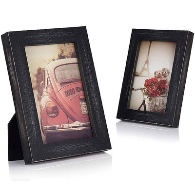 Ρουστική διακόσμηση σπιτιού ξύλινη πλάκα με τοίχο φωτογραφίας και καμένη εκτύπωση