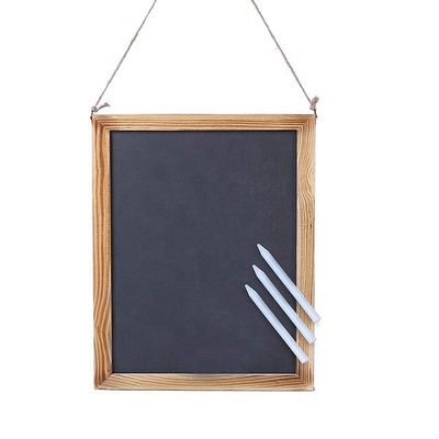 Σύγχρονο στυλ Χαλίκι Blackboard κρεμαστό μενού ξύλινο απλό χρώμα πεύκο ξύλο για καφετέριες