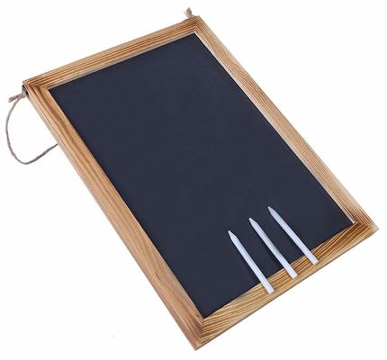 Σύγχρονο στυλ Χαλίκι Blackboard κρεμαστό μενού ξύλινο απλό χρώμα πεύκο ξύλο για καφετέριες